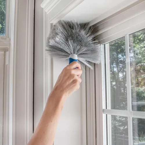 Vista 3 de Unger Cobweb & Corner Duster – Dusters for Cleaning, Compatible with Telescopic Poles, Dusting Tools, Great for Ceilings, Moldings, HVAC & Floor
