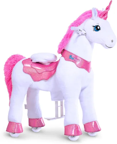 Vista 15 de PonyCycle Juguetes para montar Caballo negro esencial Modelo E (con freno/ 76 cm de altura/Tamaño 3) Pony Rider Animales caminantes Caballo balancín