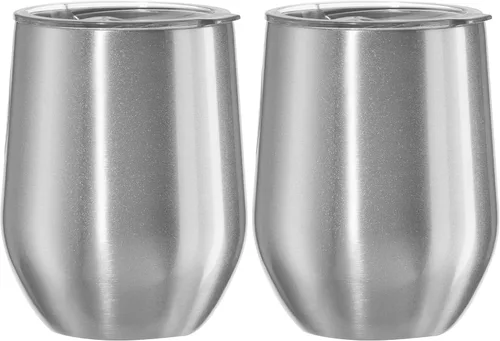 Vista 11 de Oggi Cheers 8145.3 - Vaso de vino con aislamiento, 12 onzas, color negro