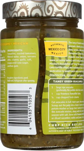 Vista 3 de Frontera, Salsa mexicana gourmet, tomatillo, mediano, 16 oz (454 g) (paquete de 3)
