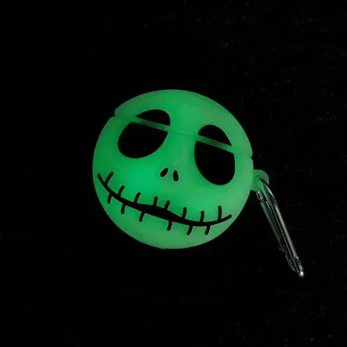Vista 3 de Funda con diseño de calavera luminosa súper creativa compatible con Beats Studio Buds 2021, accesorios portátiles a prueba de golpes