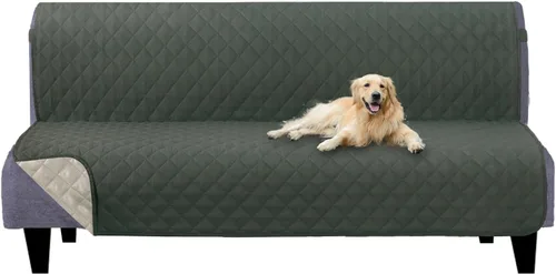 Vista 65 de U-NICE HOME Funda para sillón reclinable, reversible, con correas elásticas, resistente al agua, protege de perros y mascotas, sillón pequeño