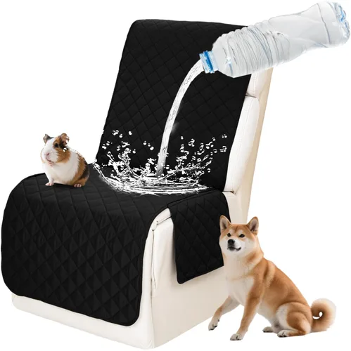 Vista 85 de Fundas impermeables para sofá reclinable seccional en forma de L, 7 piezas, antideslizantes, lavables, juego de fundas reclinables para mascotas