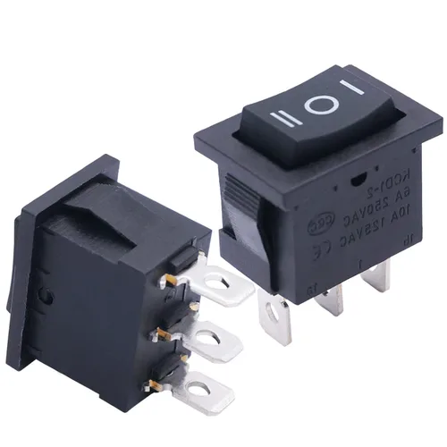 Vista 4 de TWTADE / 4 unids interruptor basculante momentáneo cuadrado (ON) - Apagado (ON) SPDT 3 Pin 3 posiciones 6A 250VAC/10A 125VAC Mini coche auto barco