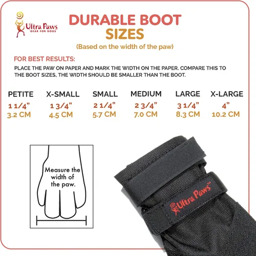 Vista 5 de Protectores Duraderos para Patas de Perro Botas para Perros Zapatos para Perros Botines de Perro Negros de Uso Ligero Resistente al Calor y al
