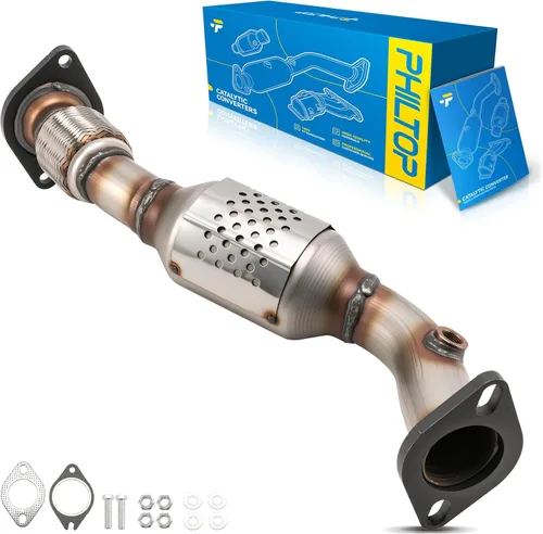 Vista 86 de PHILTOP Convertidor Catalítico de Ajuste Directo para Murano 2009 2010 2011 2012 2013 2014 3.5L, Cáscara de Acero Inoxidable Aluminio 203-1010