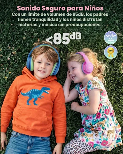 Vista 3 de Acer OHR702 - Auriculares Bluetooth para niños con micrófono integrado Rosa