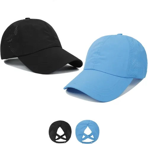 Vista 133 de Gorra de béisbol de ala corta, ajustable, de ala corta, para entrenamiento, pesca, atletismo, para correr