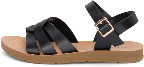 Vista 2 de STYLISH S KALI-K ~ Sandalias cómodas de suela acolchada con tiras y puntera abierta para niñas pequeñas