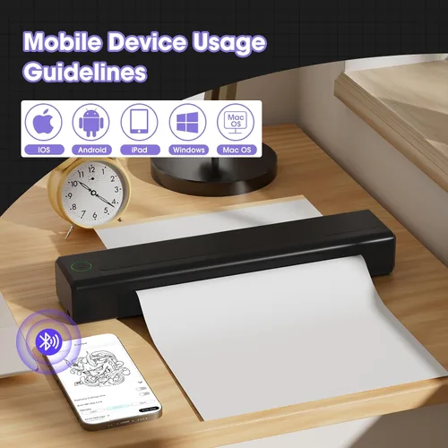 Vista 4 de INKin Kit de tatuaje para principiantes, juego completo con impresora de tatuajes, pistola de tatuaje con 7 tiempos 0.1-0.2 in y 1600mAh de potencia