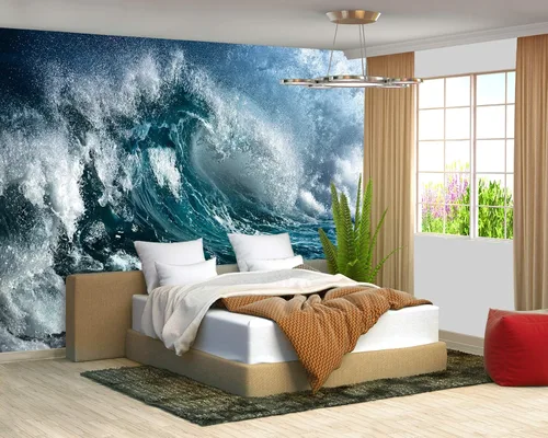 Vista 101 de Papel tapiz espacial 3D para dormitorio, murales de pared extra grandes para sala de estar, 151 x 105 pulgadas (no se puede despegar ni pegar)