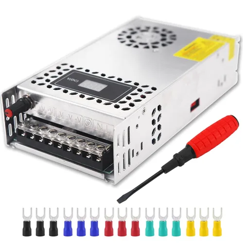 Vista 8 de EAGWELL Fuente de alimentación CC CA 110V/220V a DC 0-48V 10A 480W Buck Convertidor, adaptador LED ajustable regulado 5V 12V 24V 30V 36V 48V Volt