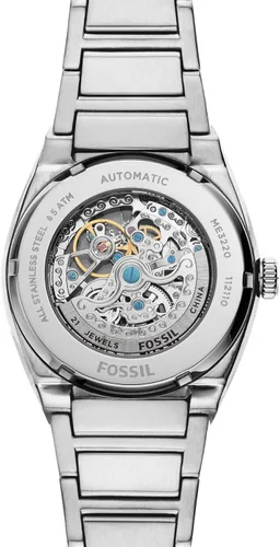 Vista 3 de Fossil Mens Everett Stainless Steel Mechanical Automatic Watch