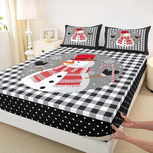 Vista 33 de Juego de sábana bajera ajustable para niños, tamaño individual, diseño rústico de pinos de dibujos animados, decoración de habitación de niños
