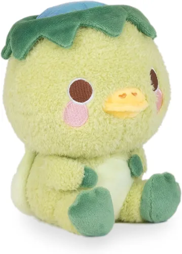 Vista 6 de Cuddle Barn PlushGoals - Koji The Shy Kappa - Peluche de tortuga kawaii suave, 6 pulgadas