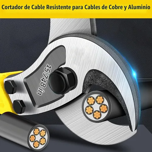 Vista 6 de AUPREX Cortador de cable resistente de 18 pulgadas con mango largo, cortador de cable de acero al carbono endurecido para cable de aluminio, alambre