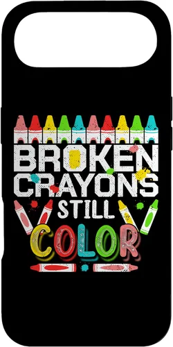 Vista 27 de Broken Crayons Still Color Mental Health Awareness Men Women Case for iPhone 17