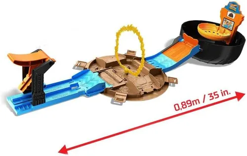 Vista 5 de Hot Wheels Monster Trucks Stunt - Paquete de neumáticos para mayores de 4