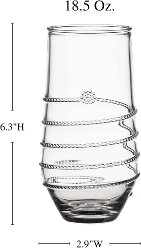 Vista 2 de Juliska Vaso grande de acrílico Amalia - Transparente