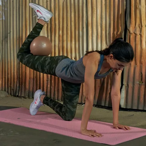 Vista 4 de EcoWise - Pelota inflable de pilates de 9 pulgadas, pelotas de ejercicio con colorante natural