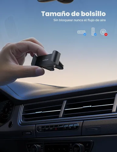 Vista 4 de Lamicall Soporte para Teléfono de Ventilación de Coche - Soporte de Clip para Rejilla de Ventilación, Base Universal Manos Libres Compatible