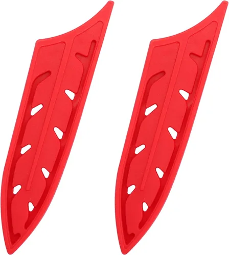 Vista 22 de XYJ Juego de 2 fundas para cuchillos de seguridad, protector de bordes de cuchillos, funda universal para cuchillos, pelado, funda de cuchillo