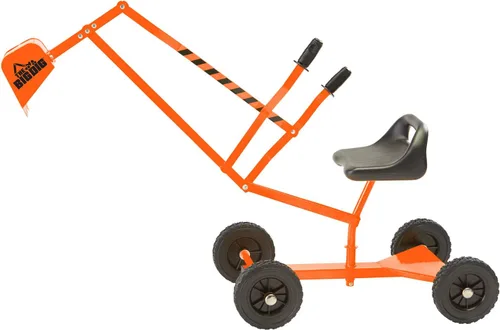 Vista 10 de Excavadora Big Dig con base de rotación 360, color naranja