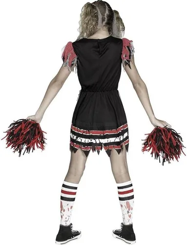 Vista 2 de Fun World - Disfraz de líder zombi para niños talla XL de 14 a 16 color rojo