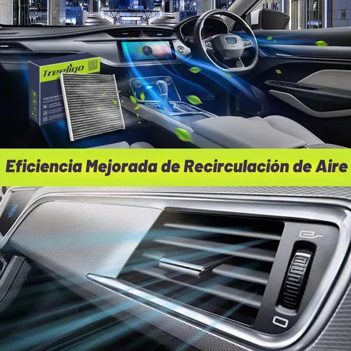 Vista 5 de Treeligo Paquete de 2 filtros de aire de cabina CF10134 Compatible con Honda Civic (2006-2015), Accord (2003-2022), CR-V (2007-2016), Odyssey