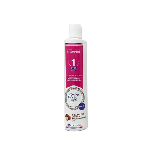 Vista 5 de Carson Life Acondicionador para cabello rizado, sin parabenos ni sulfatos, 10 onzas, diseñado para cabello rizado y ondulado, manteca de karité