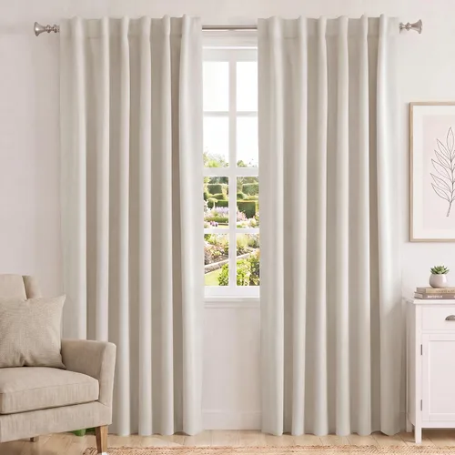 Vista 91 de Turquoize Cortinas Opacas con Aislamiento Térmico Paneles de Tratamiento de Ventanas con Bolsillo para Barra Paneles de Ventana para Ventanas