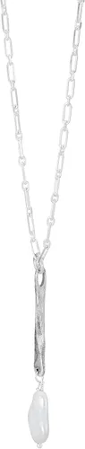 Vista 2 de Silpada Collar de plata de ley con perlas cultivadas en agua dulce con forma de Stunning Drop 16 pulgadas 2 pulgadas Perla Perla no conocido