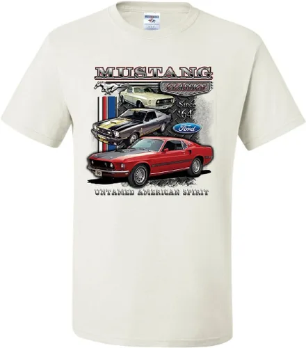 Vista 9 de Ford Mustang Classics Camiseta Muscle Car Untamed American Spirit