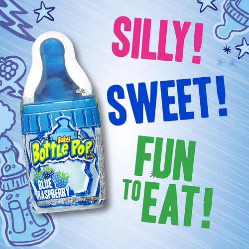 Vista 4 de Baby Bottle Pop - Piruletas con polvo de inmersión en sabores surtidos, 18 piezas, 1.1 onzas