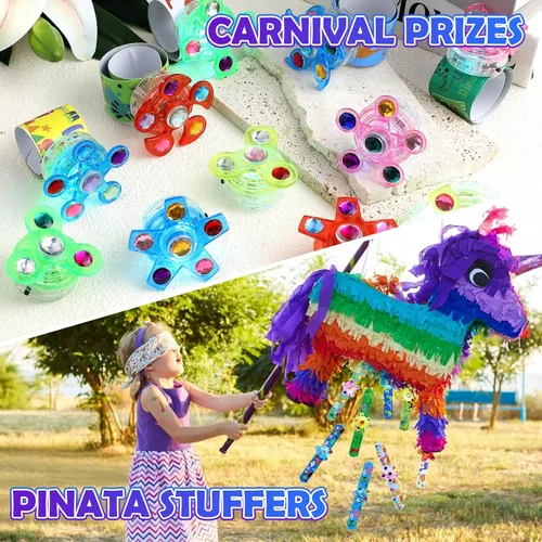 Vista 7 de SCIONE Paquete de 25 pulseras iluminadas para niños, recuerdos de fiesta de dinosaurios para niños de 4 a 8 a 12 años, rellenos de bolsas de regalos