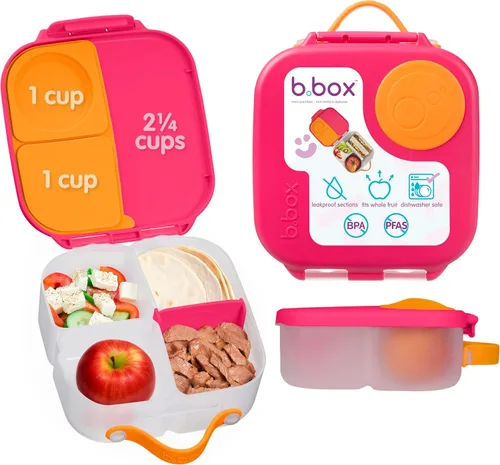 Vista 12 de b.box Mini lonchera de Batman, recipientes para aperitivos para niños, reutilizable, pequeña caja Bento para el almuerzo, contenedor de aperitivos
