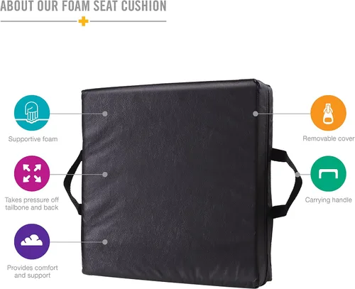 Vista 2 de Duro-Med, almohadón de lujo para silla de ruedas, almohadón para butaca de auto, almohadón para ajuste de altura en asiento, almohadón de elevación