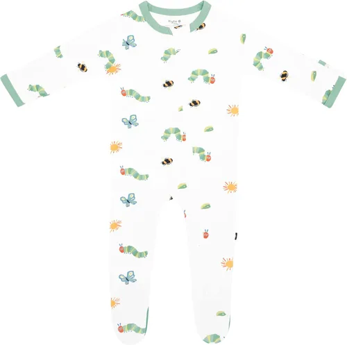 Vista 100 de KYTE BABY Pies unisex con cierre de cremallera, rayón hecho de bambú, 0-24 meses