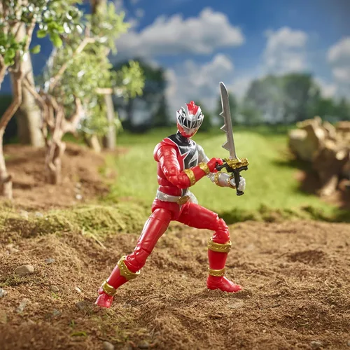 Vista 5 de Power Rangers Lightning Collection Dino Fury Red Ranger - Figura de acción coleccionable de 6 pulgadas