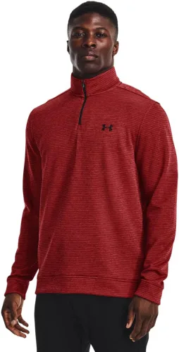Vista 5 de Under Armour Suéter Storm SweaterFleece para hombre con cuarto de cremallera (001) negro/blanco/negro
