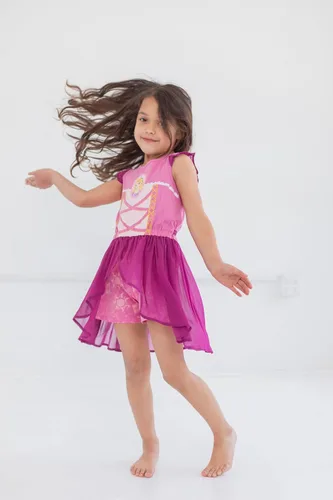 Vista 2 de Disney Princess Moana Frozen Ariel Cenicienta Tiana - Mameluco y falda para niñas pequeñas a niños grandes