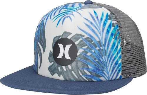 Vista 3 de Hurley Gorra plana de béisbol para hombre, One & Only Square Snap-Back Trucker Hat