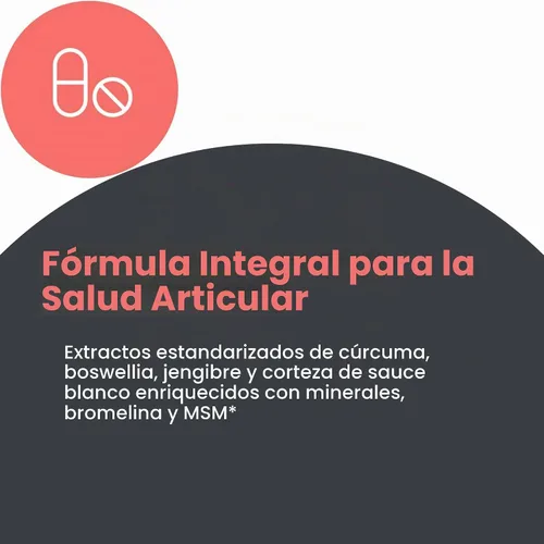 Vista 5 de Allergy Research Group - InflaMed - Soporte Articular, Atletas - Curcumina, Jengibre, MSM - 120 Cápsulas Vegetarianas