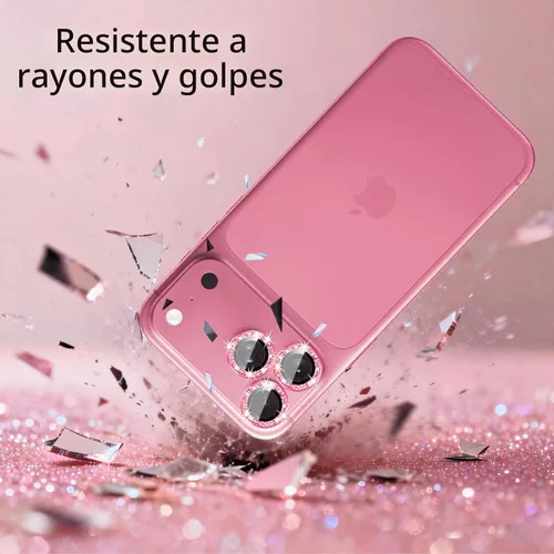 Vista 3 de Protector de lente de cámara compatible con iPhone 14 Pro Max, para Apple iPhone 14 Pro / 14 Pro Max, cubierta de cámara brillante