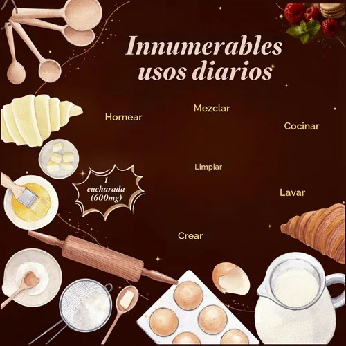 Vista 8 de Vitamatic Bicarbonato de sodio 5 lb (2,27 kg) - Polvo de bicarbonato de sodio - Multiuso para hornear, limpieza y cuidado en el hogar - Sin OMG, sin