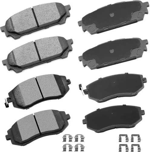 Vista 20 de cciyu Juego de pastillas de freno delanteras de cerámica profesional D681 para BMW 530i, 97-03 para BMW 540i, 95 97-01 para BMW 740i, 95-01 para BMW
