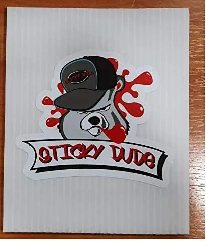 Vista 2 de STICKY DUDE Calcomanía divertida de arco iris de metal pesado Yeti Cup Vinyl Cooler Box Pegatina impermeable Calcomanía para coche, laptop, pared