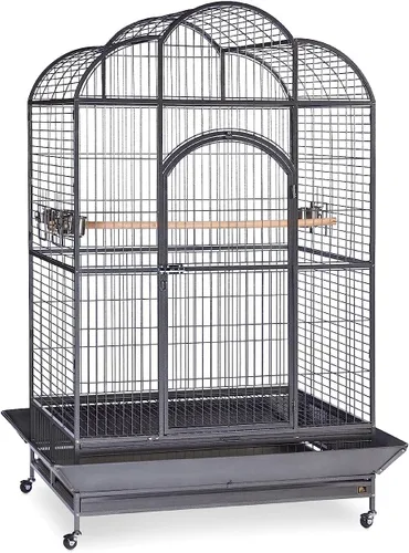 Vista 9 de Prevue Pet Products Park Plaza - Jaula para pájaros con doble cerradura, S Marrón (Coco Brown)