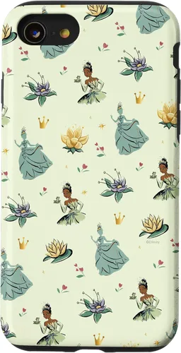 Vista 18 de iPhone 16 Disney Princess Tiana La Princesa y la Rana Print Case