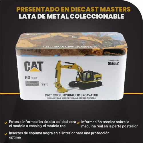Vista 6 de 1:87 Caterpillar 320D L Excavadora hidráulica con múltiples herramientas de trabajo (cubo de limpieza, garra, martillo y procesador múltiple)